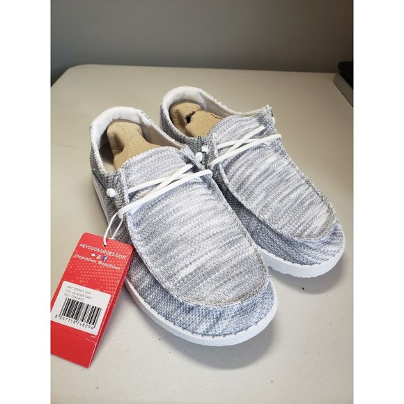 Hey Dude Wendy Sox Glacier Grey Womens 